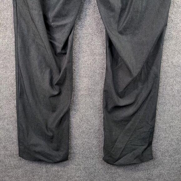 Mcdonalds Employee Uniform Pants Mens Size 38x31 Gray Black Belt Loops - Picture 9 of 13